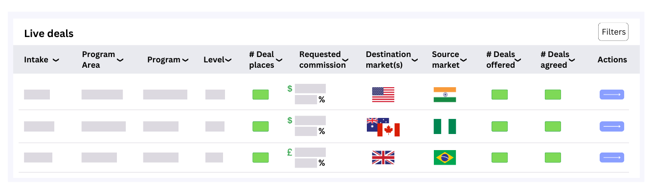 Agent interface example